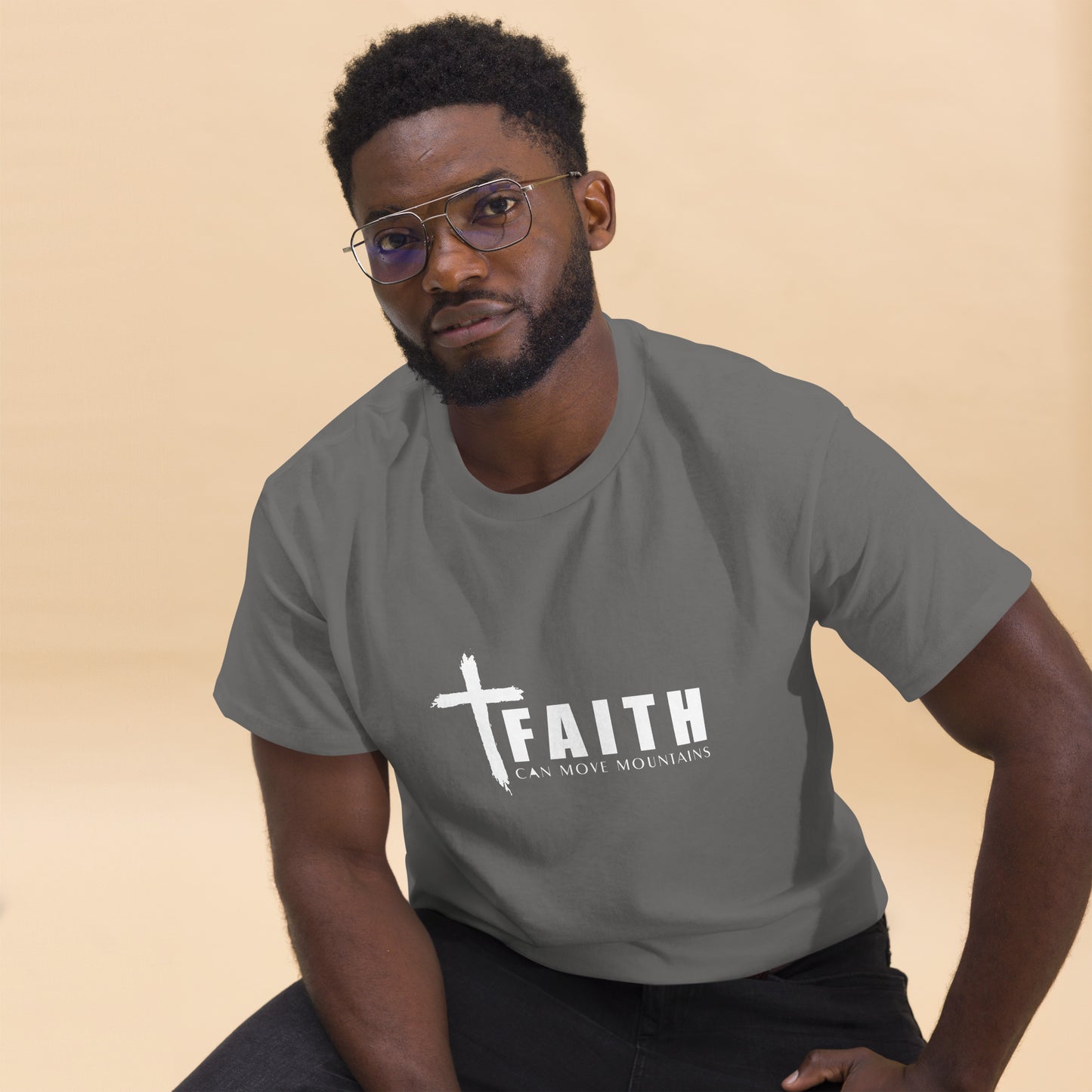 FAITH CAN MOVE MOUNTAINS Men's classic tee