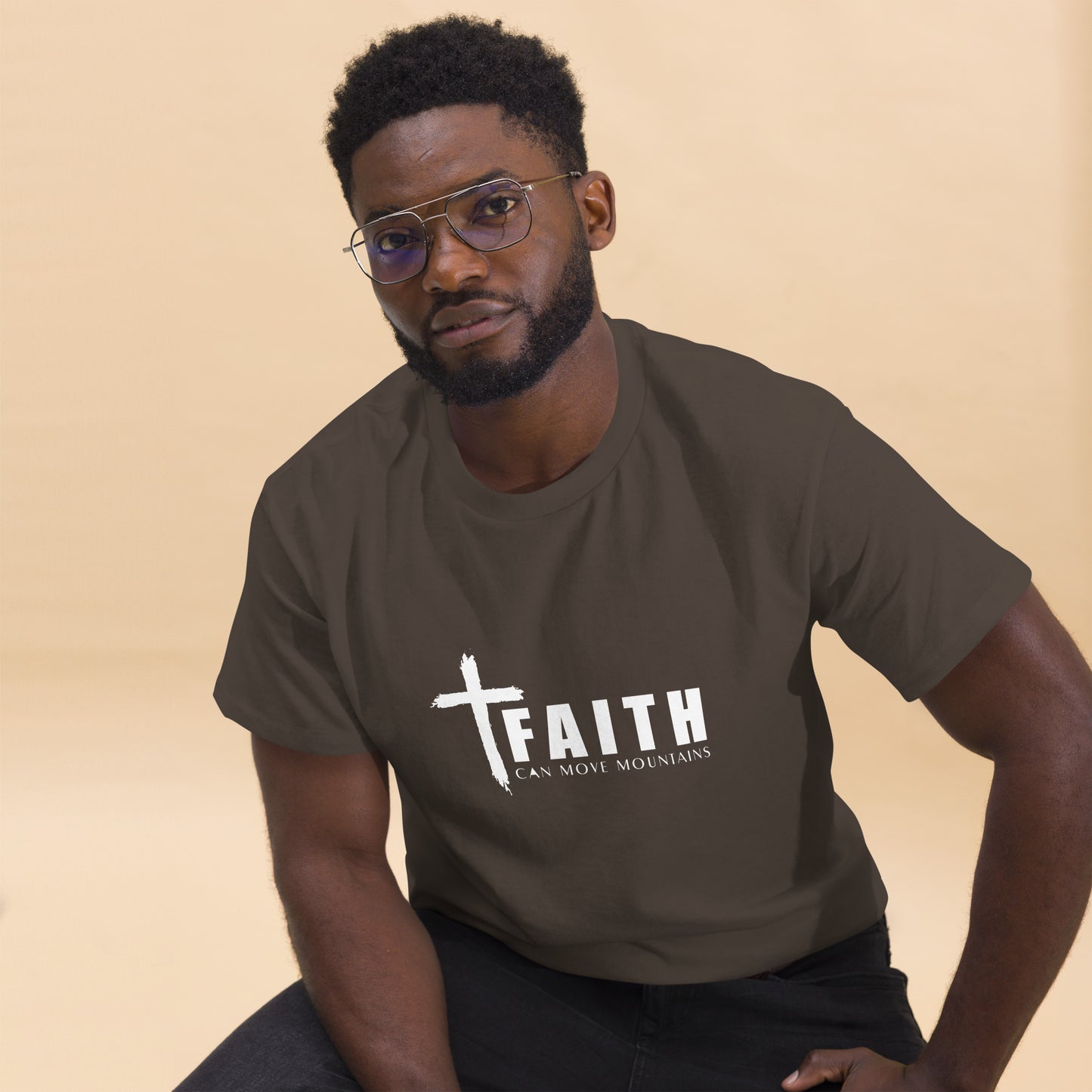 FAITH CAN MOVE MOUNTAINS Men's classic tee