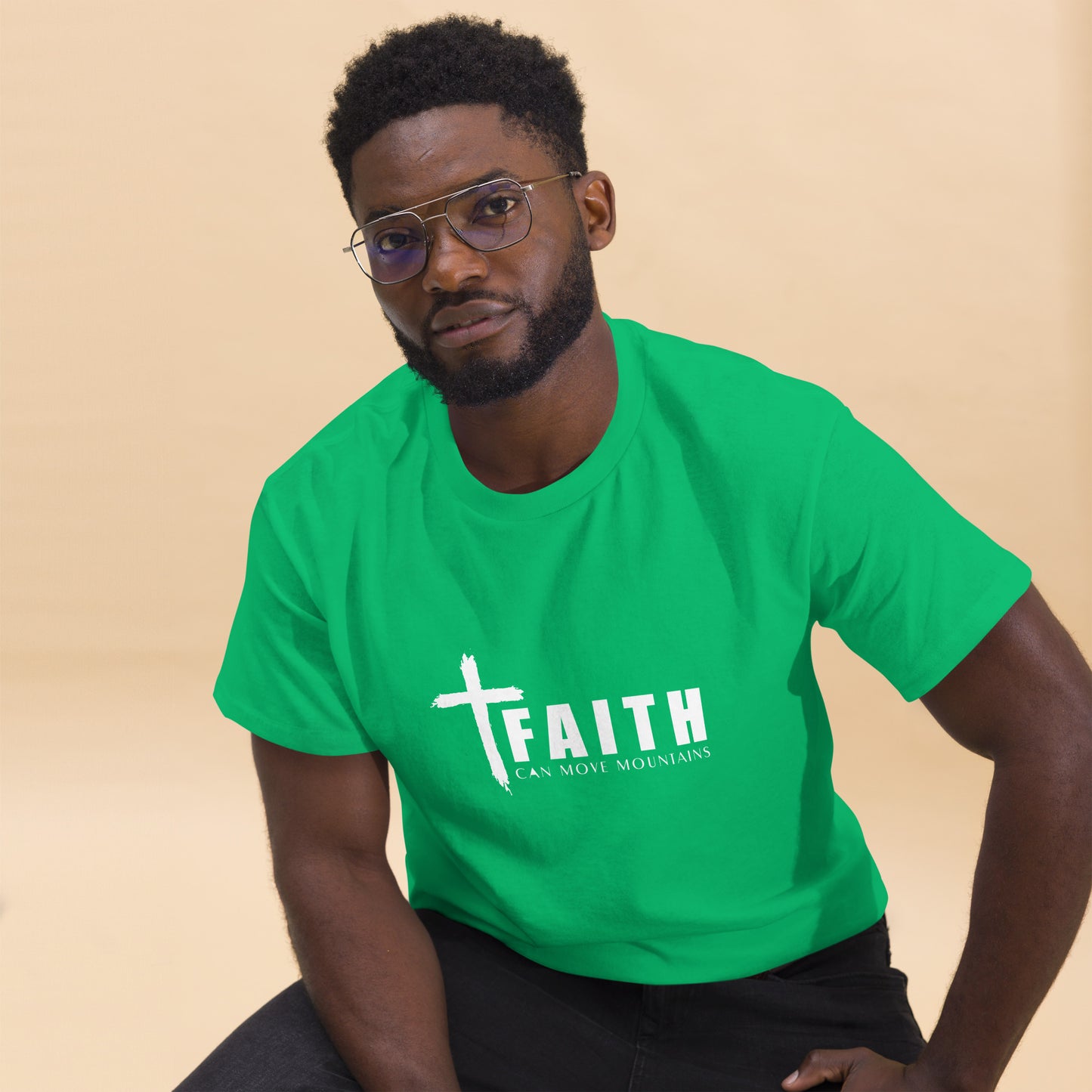 FAITH CAN MOVE MOUNTAINS Men's classic tee