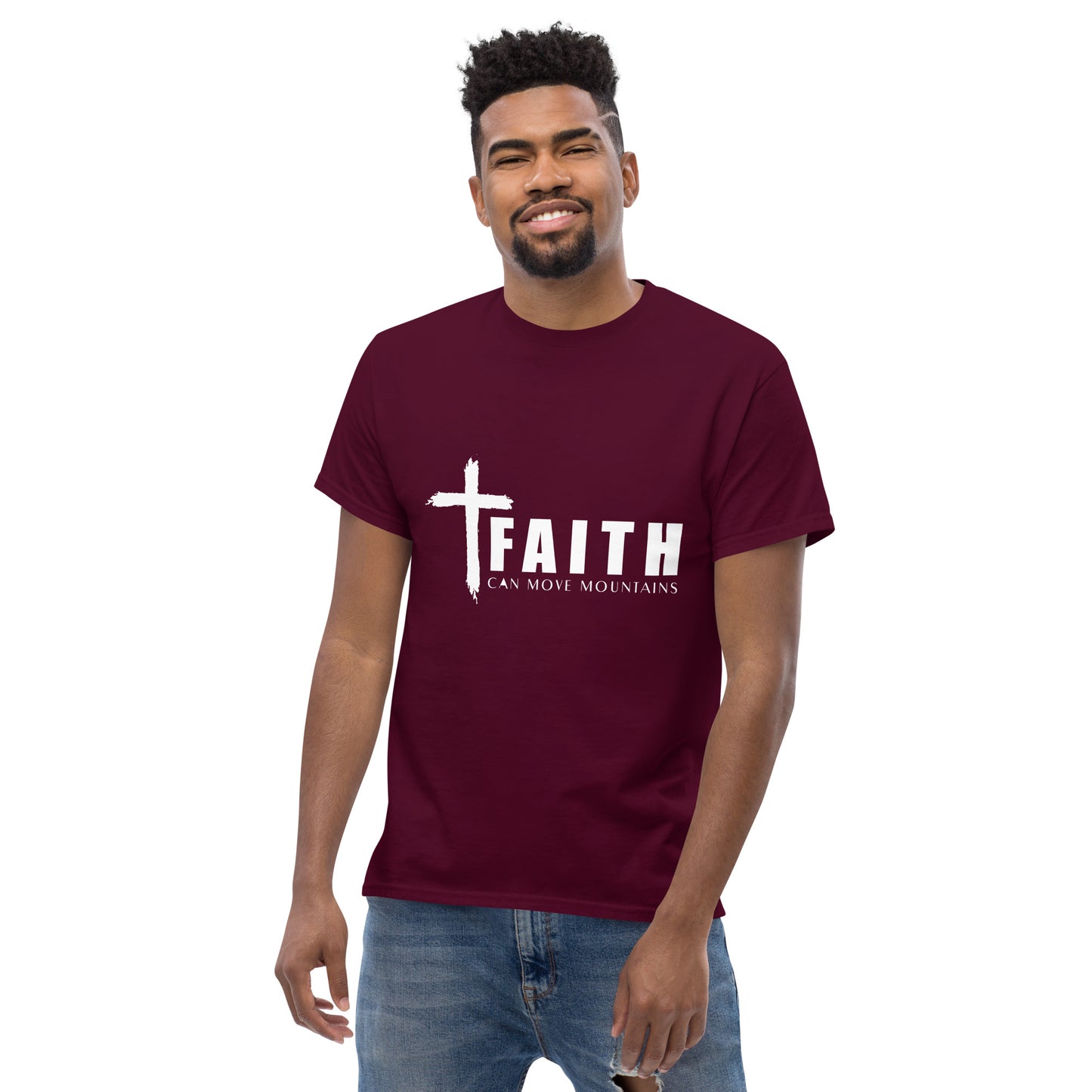 FAITH CAN MOVE MOUNTAINS Men's classic tee