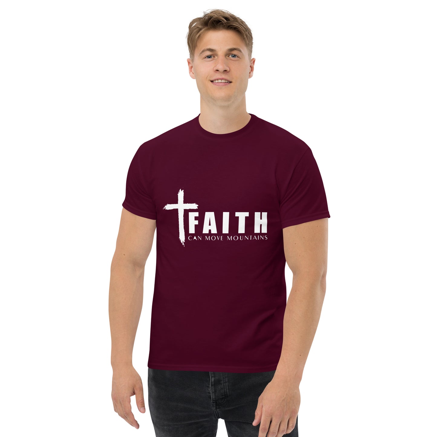 FAITH CAN MOVE MOUNTAINS Men's classic tee