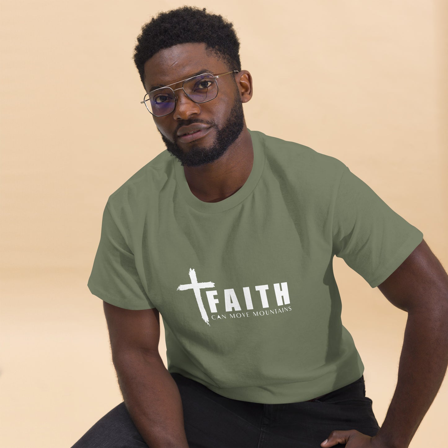 FAITH CAN MOVE MOUNTAINS Men's classic tee