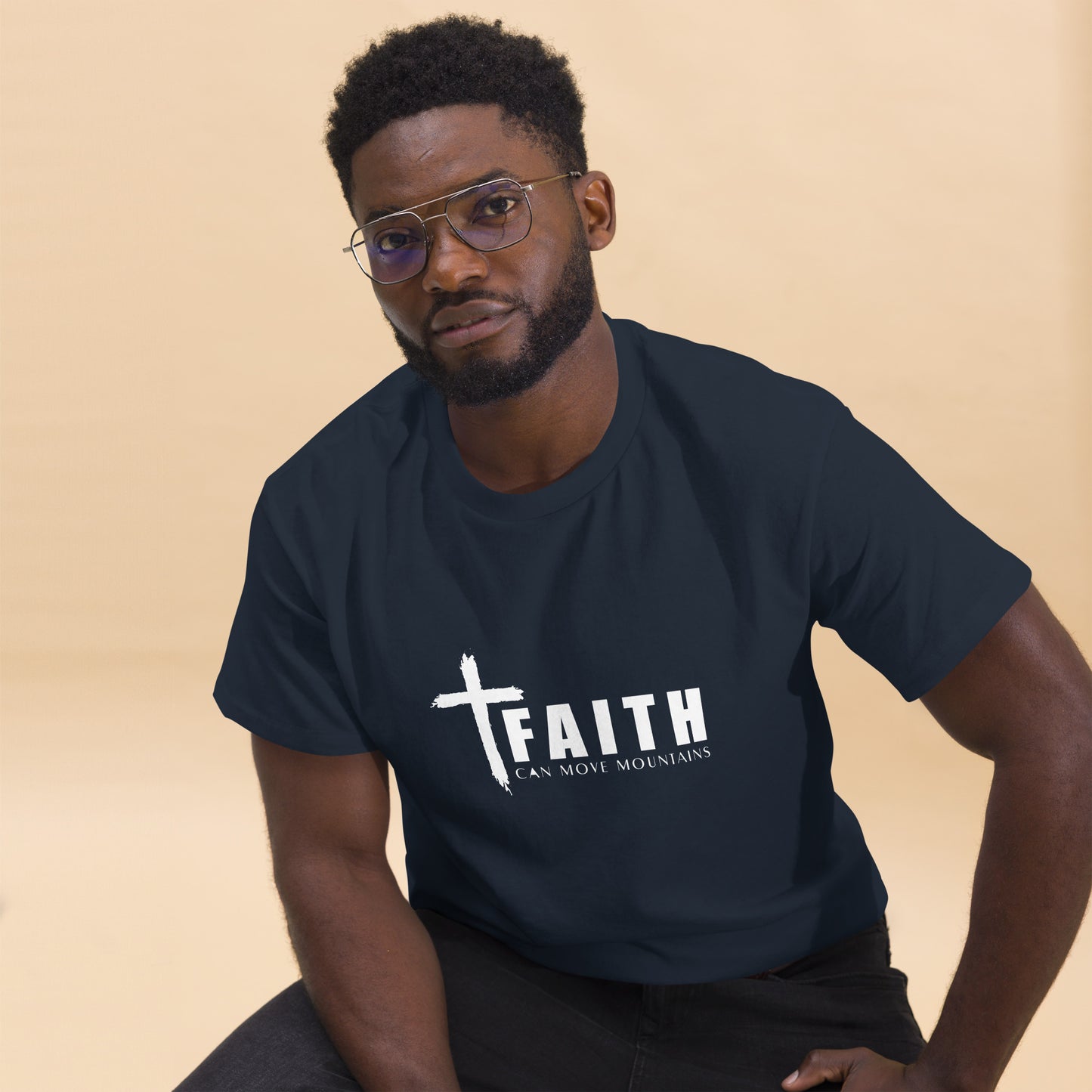 FAITH CAN MOVE MOUNTAINS Men's classic tee