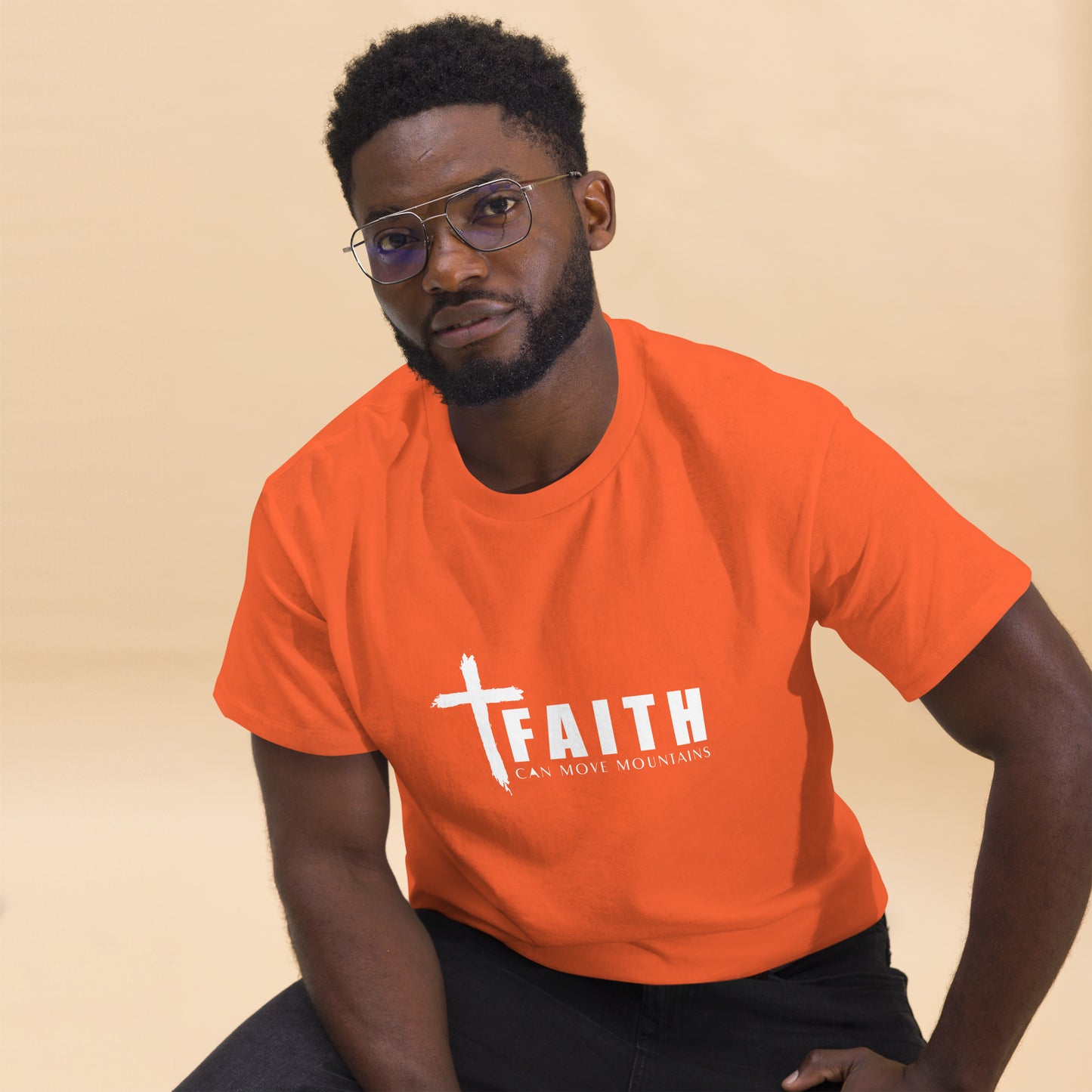 FAITH CAN MOVE MOUNTAINS Men's classic tee