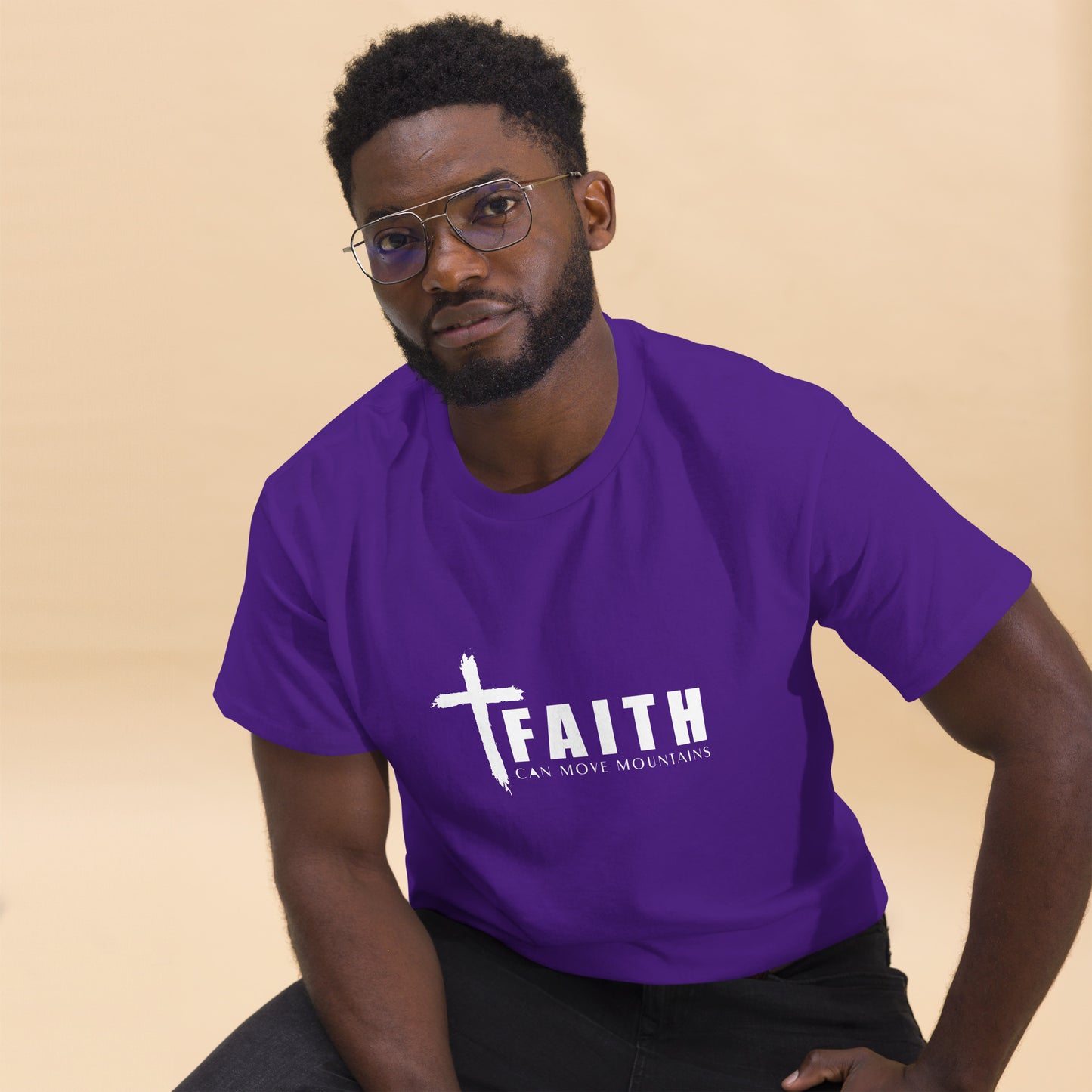 FAITH CAN MOVE MOUNTAINS Men's classic tee