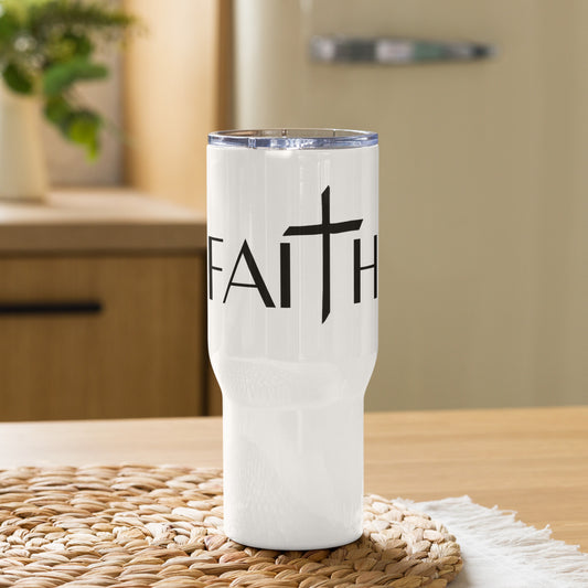 FAITH Travel mug with a handle